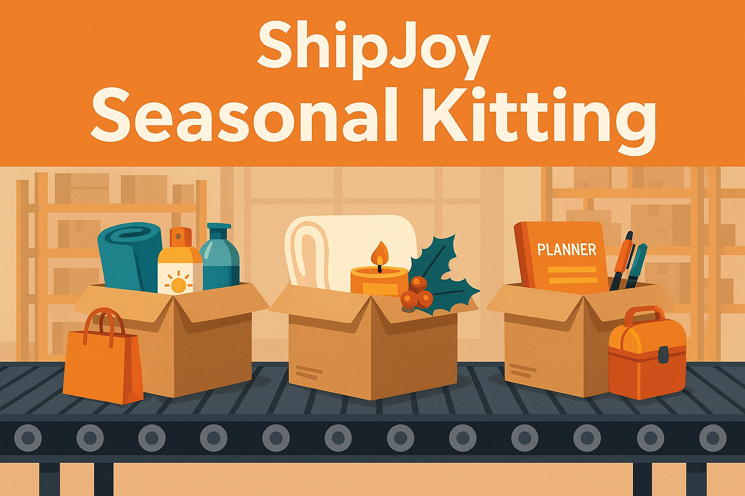 ShipJoy Seasonal Gift Sets on Conveyor